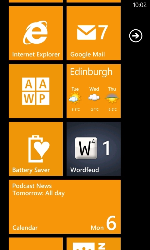 WordFeud on Windows Phone