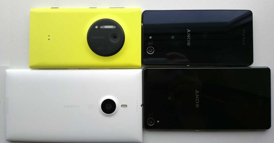 Lumia 1020, 1520 vs Sony Xperia Z3 and Z3 Compact