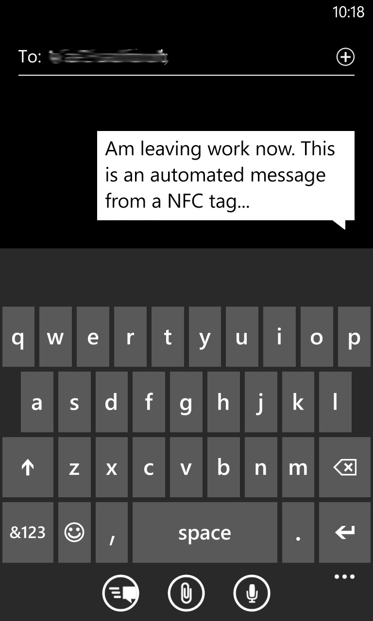 Screenshot, NFC Writer