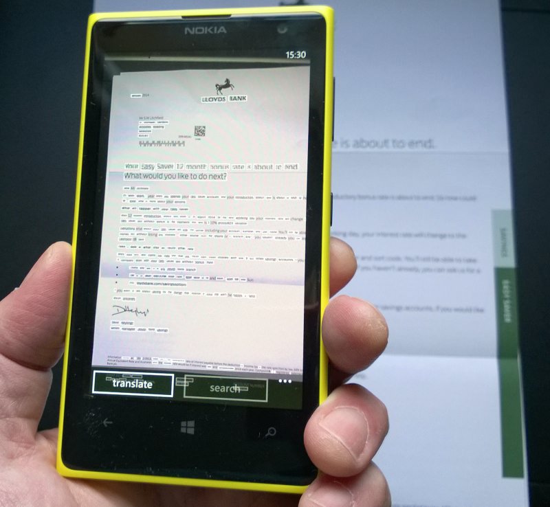 OCR on your Windows Phone