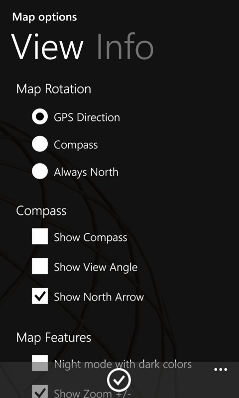 Screenshot from Offroad mapping feature