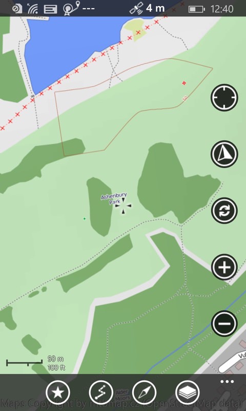 Screenshot from Offroad mapping feature