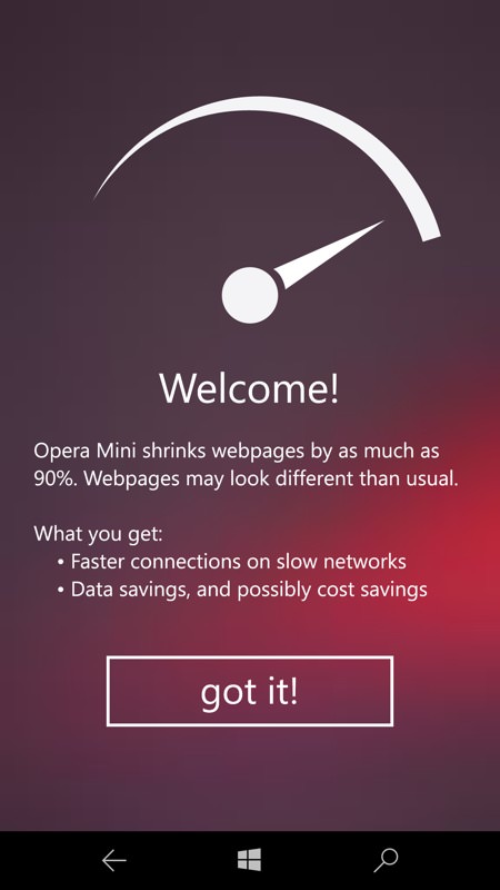 Screenshot, Opera Mini