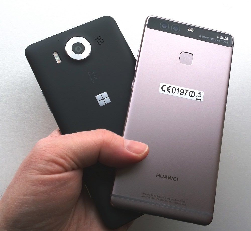 Lumia 950 and Huawei P9