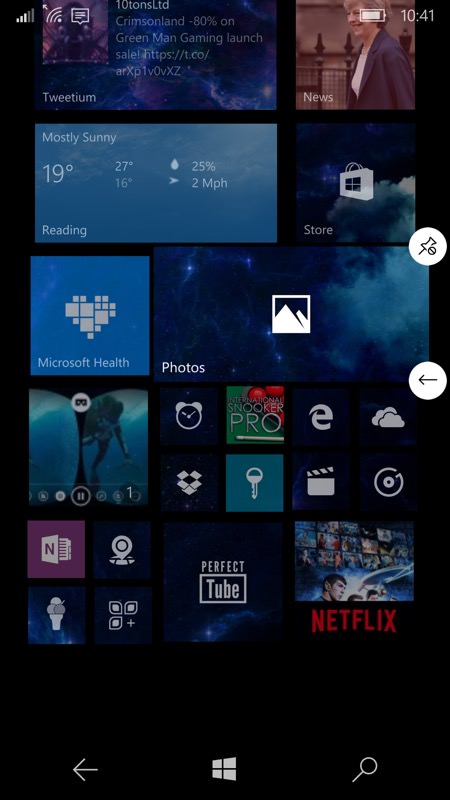 windows 10 live tiles missing