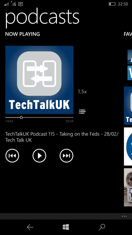 Screenshot, Podcasts