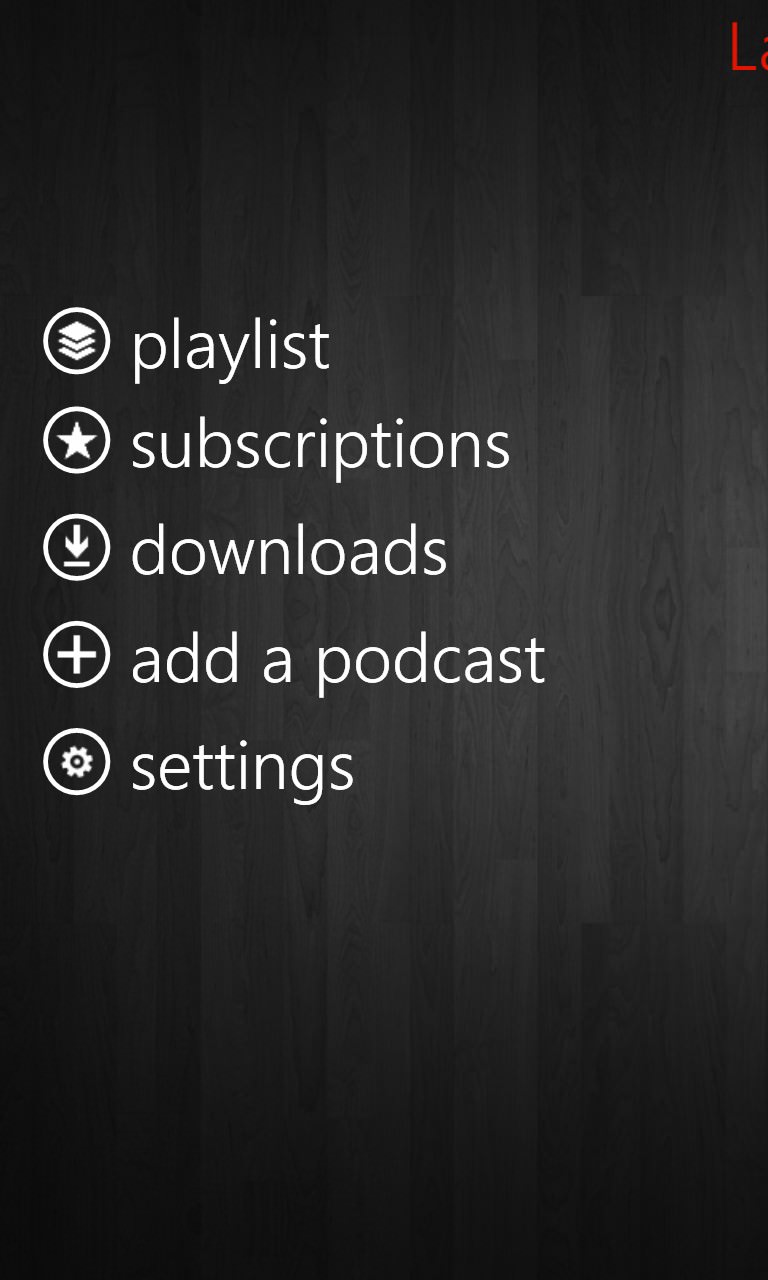 Screenshot, Podcatcher round-up