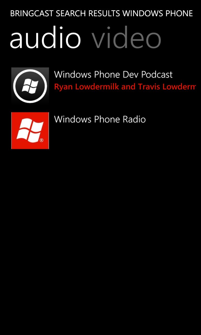 Screenshot, Podcatcher round-up