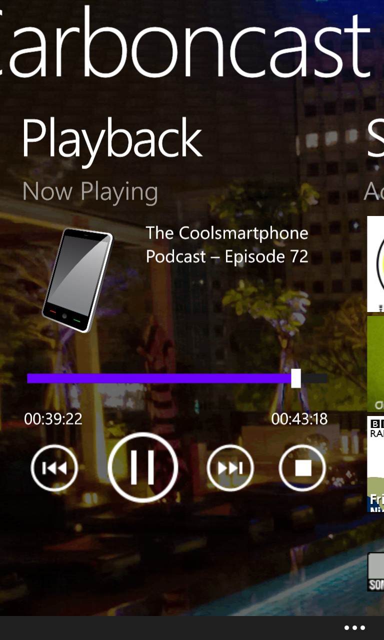 Screenshot, Podcatcher round-up