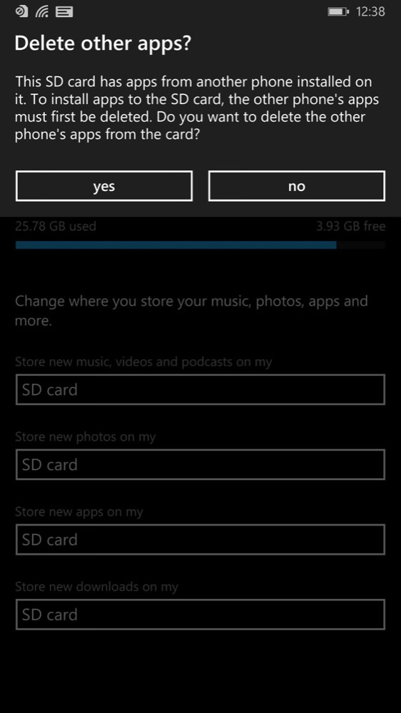 Screenshot, SD card feature