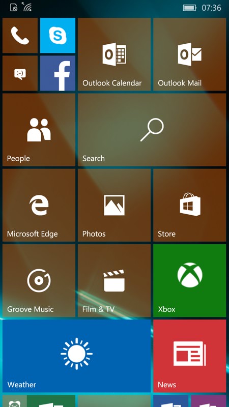 Screenshot, Setting up Windows 10 Mobile