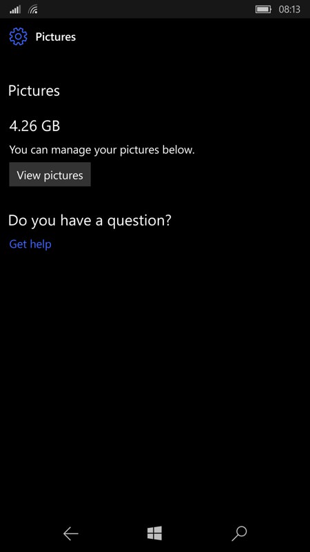 Screenshot, How to clear space on Windows Phone and Windows 10 Mobile