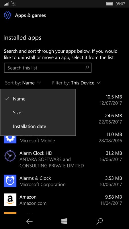 Screenshot, How to clear space on Windows Phone and Windows 10 Mobile