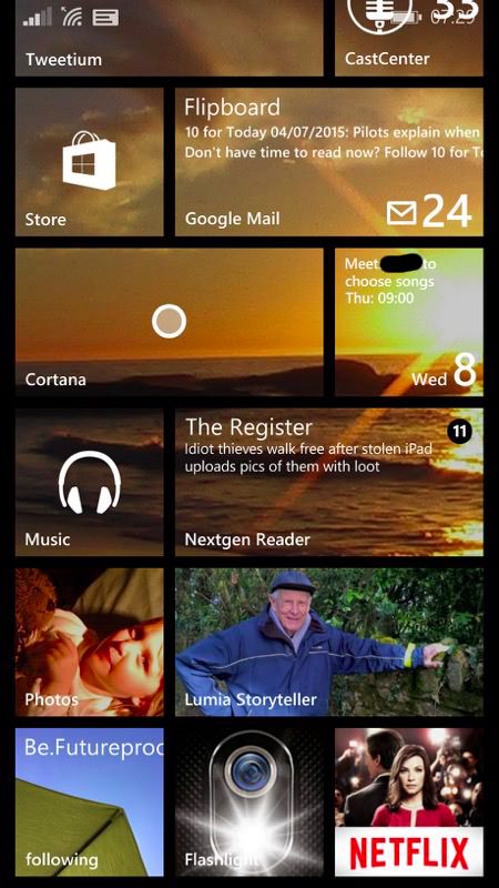 Screenshot, Lumia Storyteller