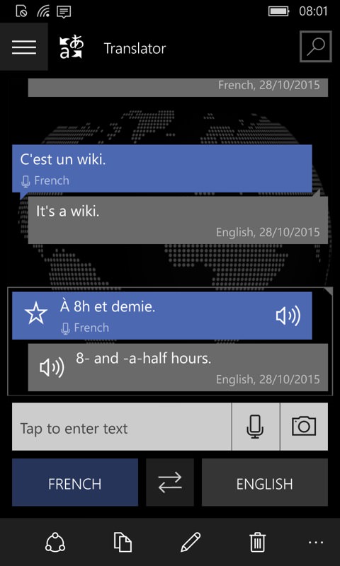 Translator screenshot