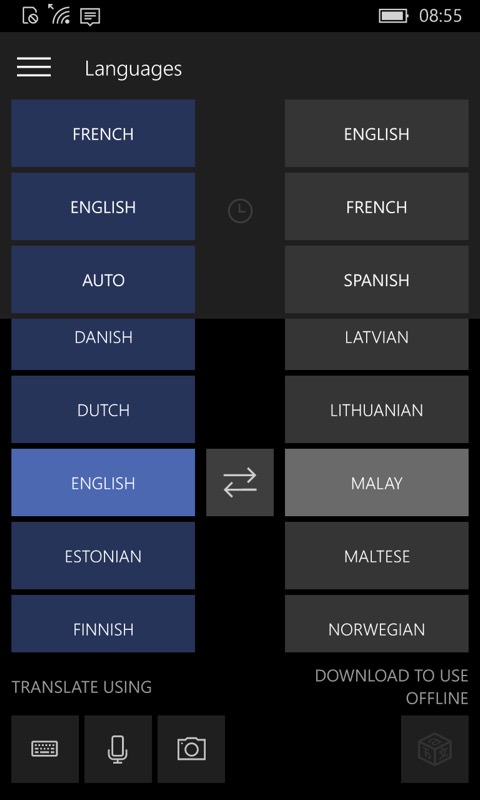 Translator screenshot