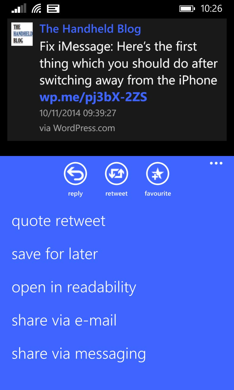 Screenshot, Twitter client comparison