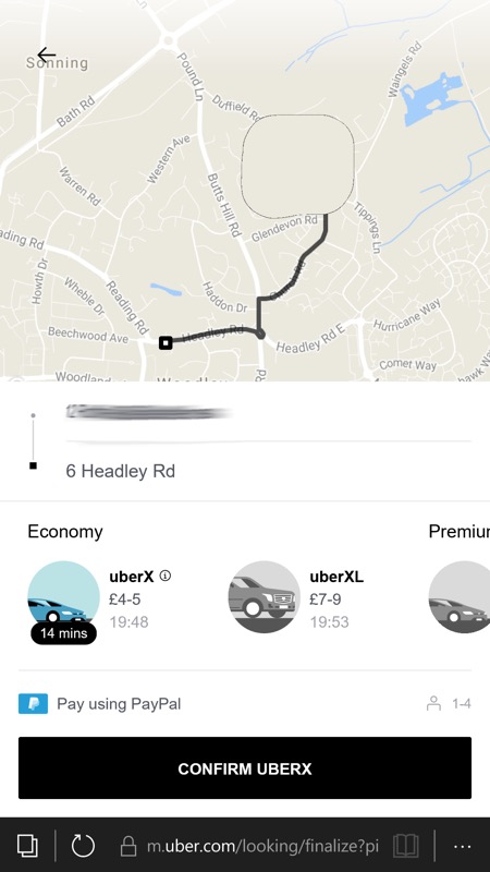 Screenshot, Uber