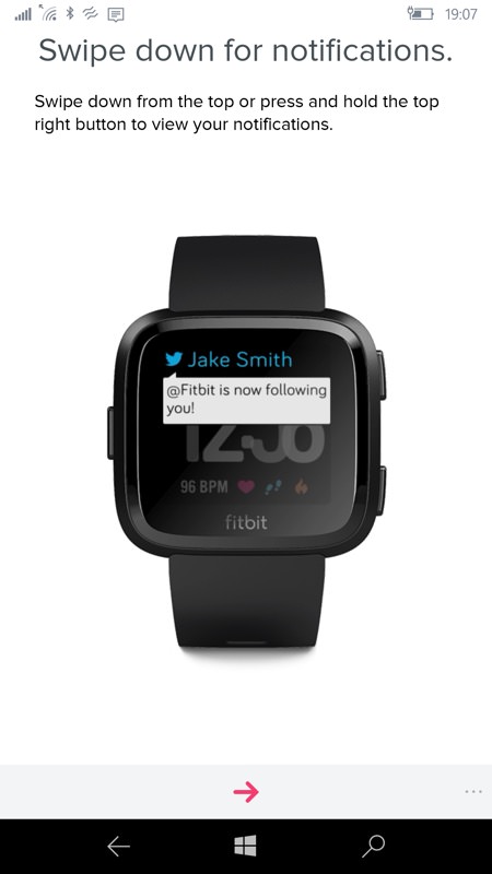 Fitbit app screenshot