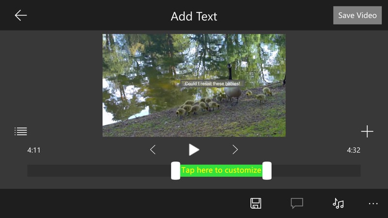 windows photos app video editing