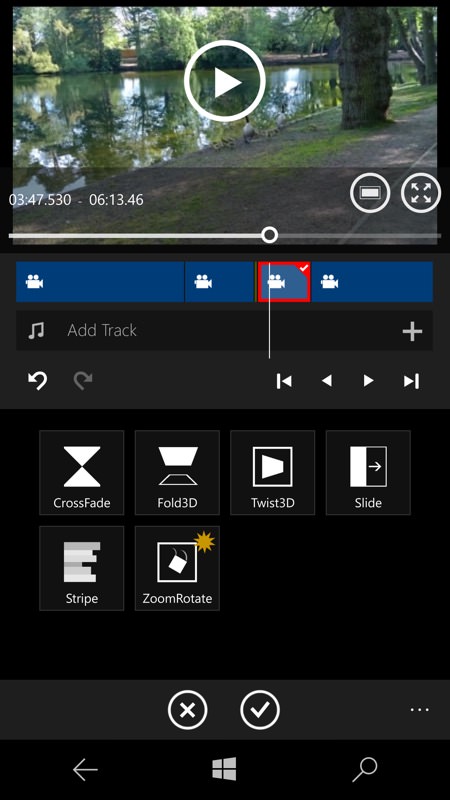 Screenshot, video editing feature