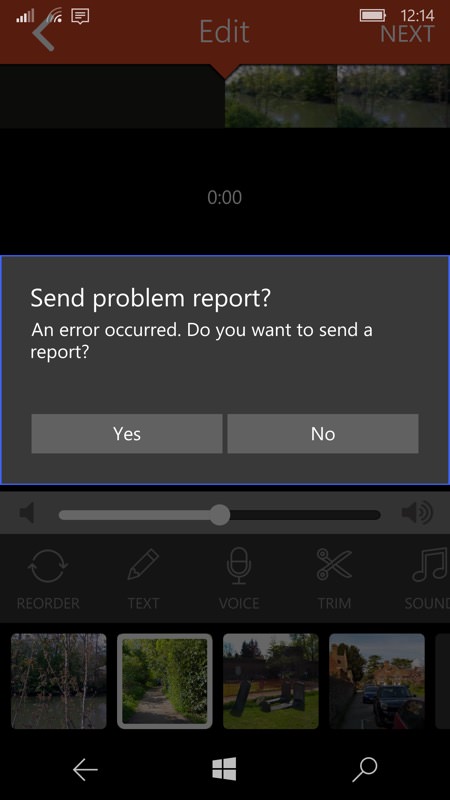 Screenshot, video editing feature