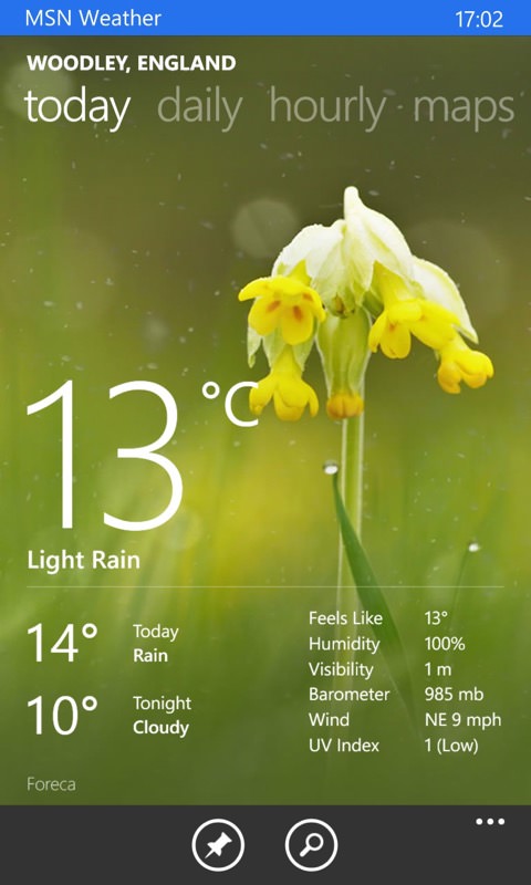 Screenshot, Weather