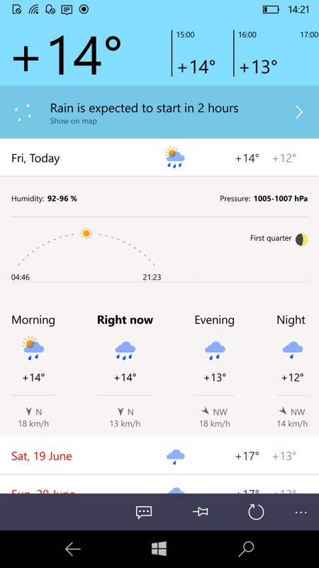 download yandex weather widget