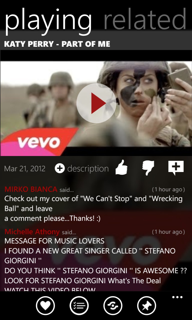 Screenshot, YouTube feature