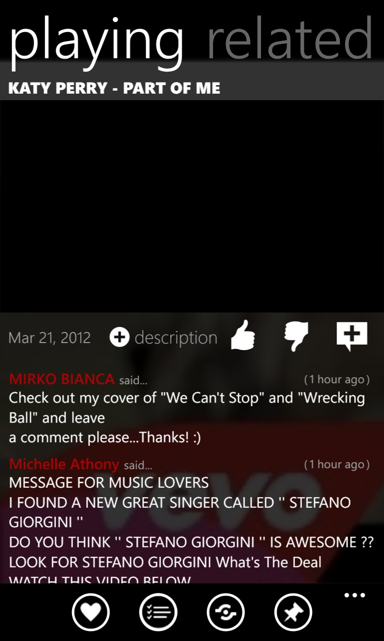 Screenshot, YouTube feature