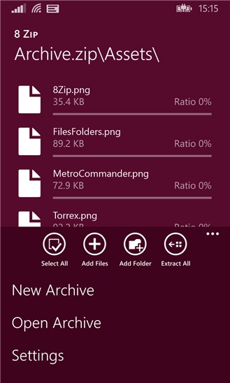 8 Zip screenshot