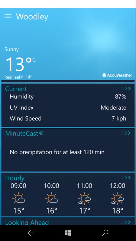 Screenshot, AccuWeather