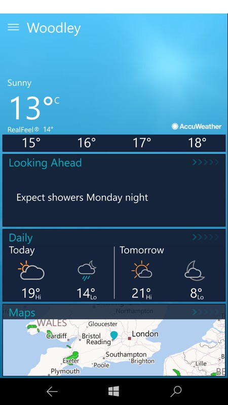 Screenshot, AccuWeather