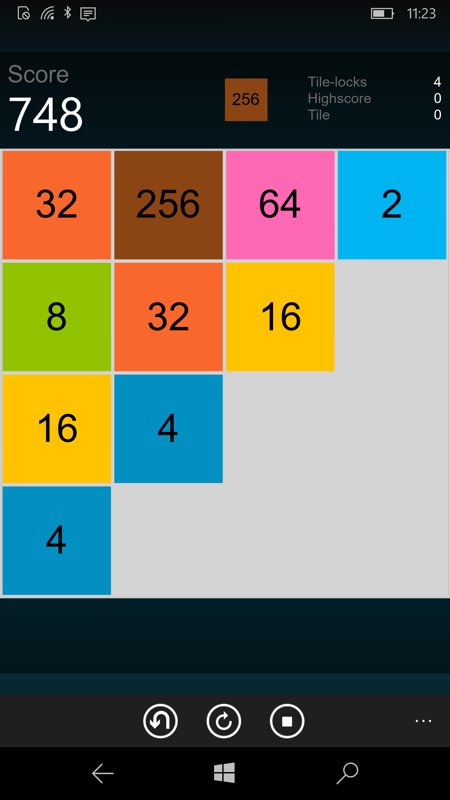 'addUp' a well done 2048 variant for Windows Phone