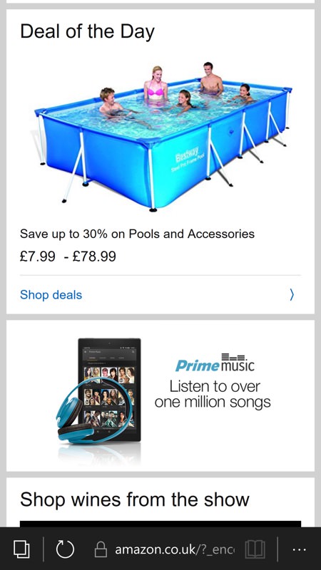 Screenshot, Amazon web