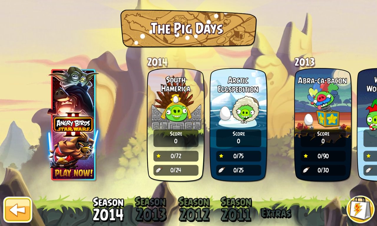 Screenshot, Angry Birds Seasons South Hamerica!