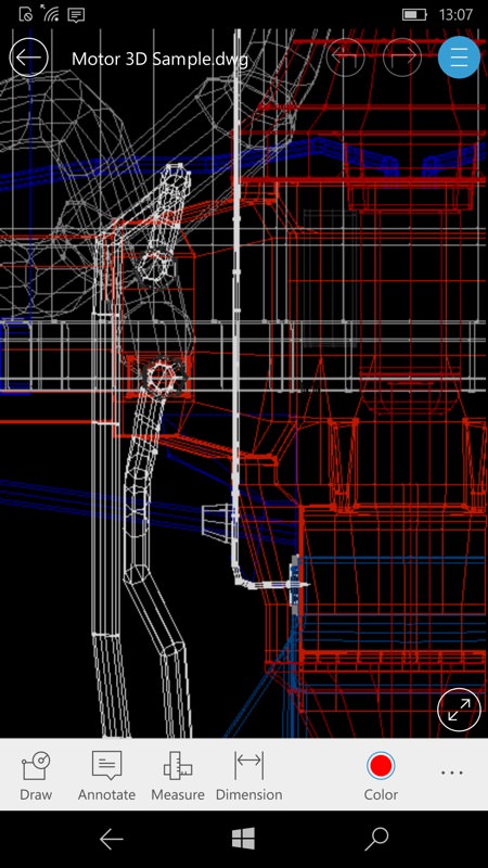 Screenshot, AutoCAD 360