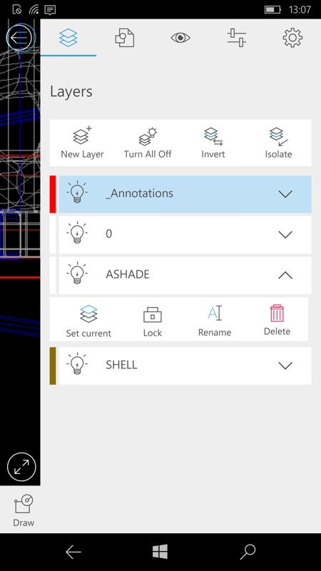 Screenshot, AutoCAD 360