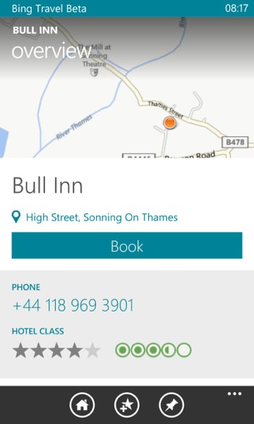 Screenshot, Bing Travel Beta