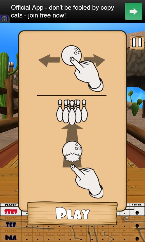 Screenshot, Bowling Western