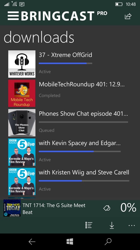 Screenshot, Bringcast