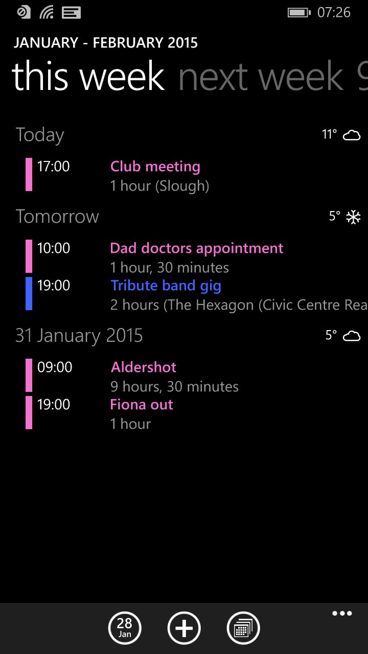 Screenshot, Calendar