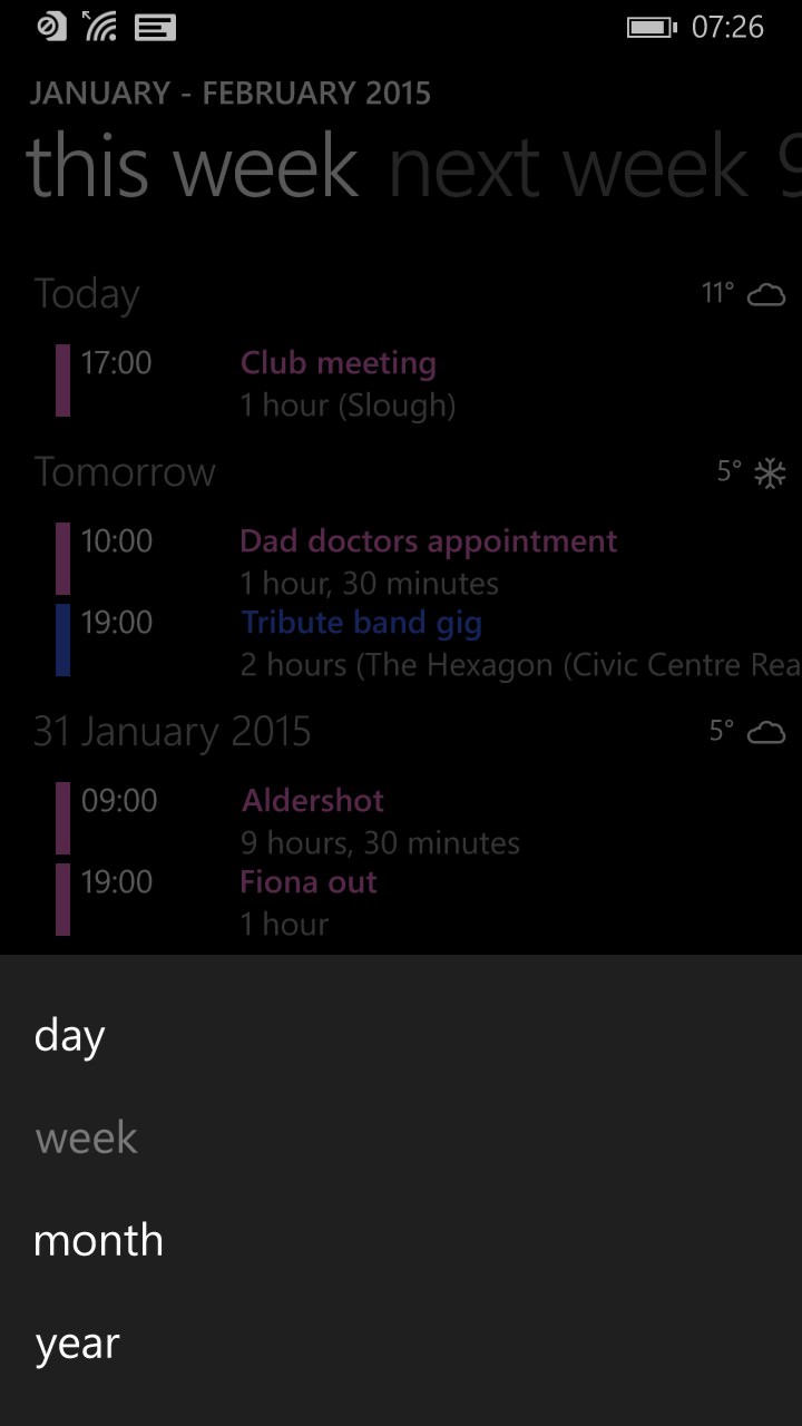 Screenshot, Calendar