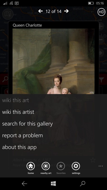 Screenshot, City Art Search
