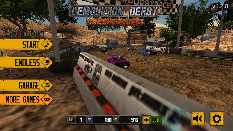 Screenshot, Demolition Derby: Crash Racing