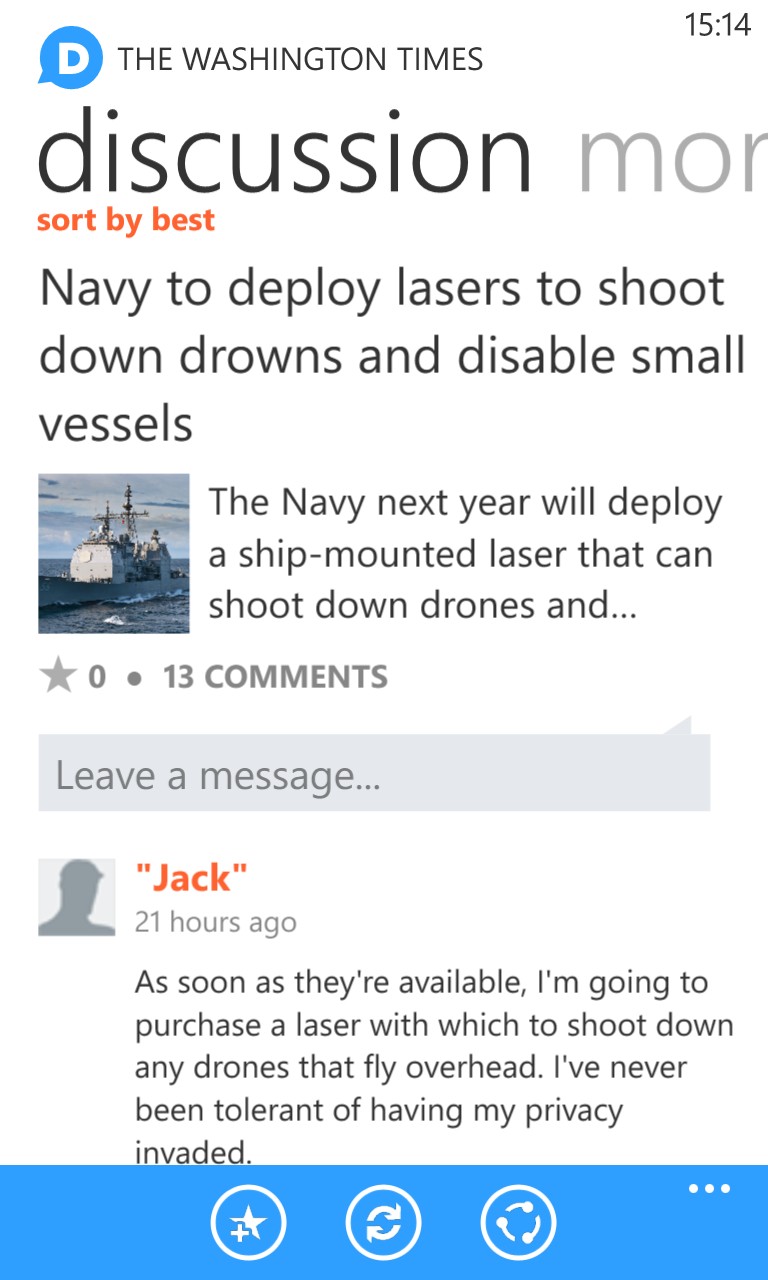 Screenshot, Disqus