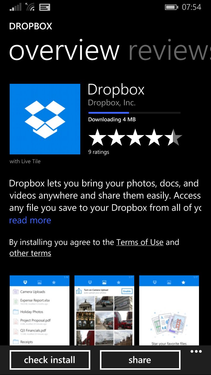 Screenshot, Dropbox