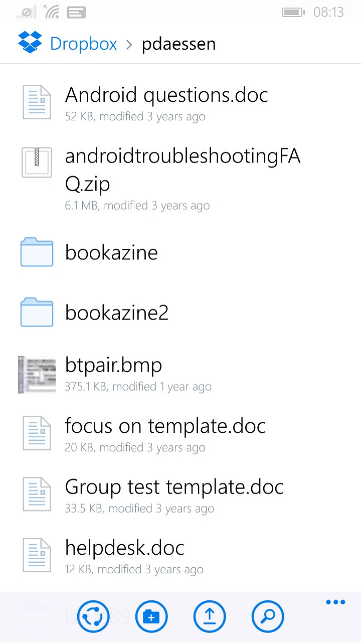 Screenshot, Dropbox