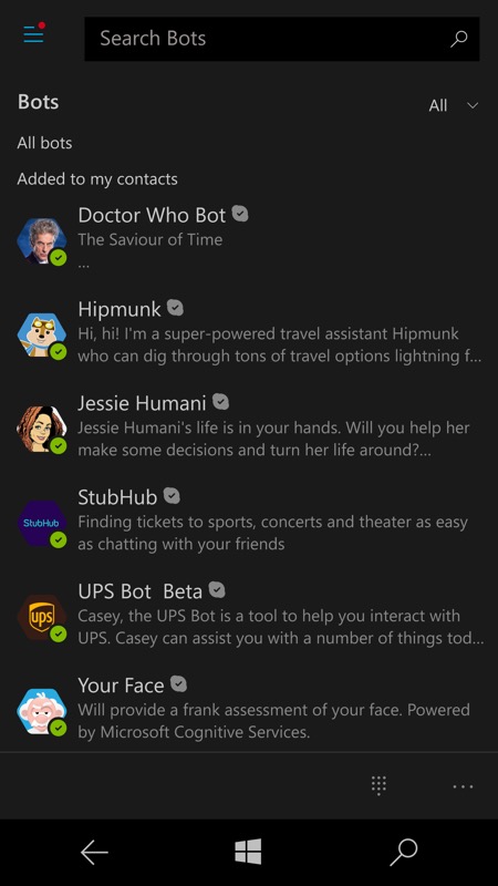Screenshot, Dr Who bot