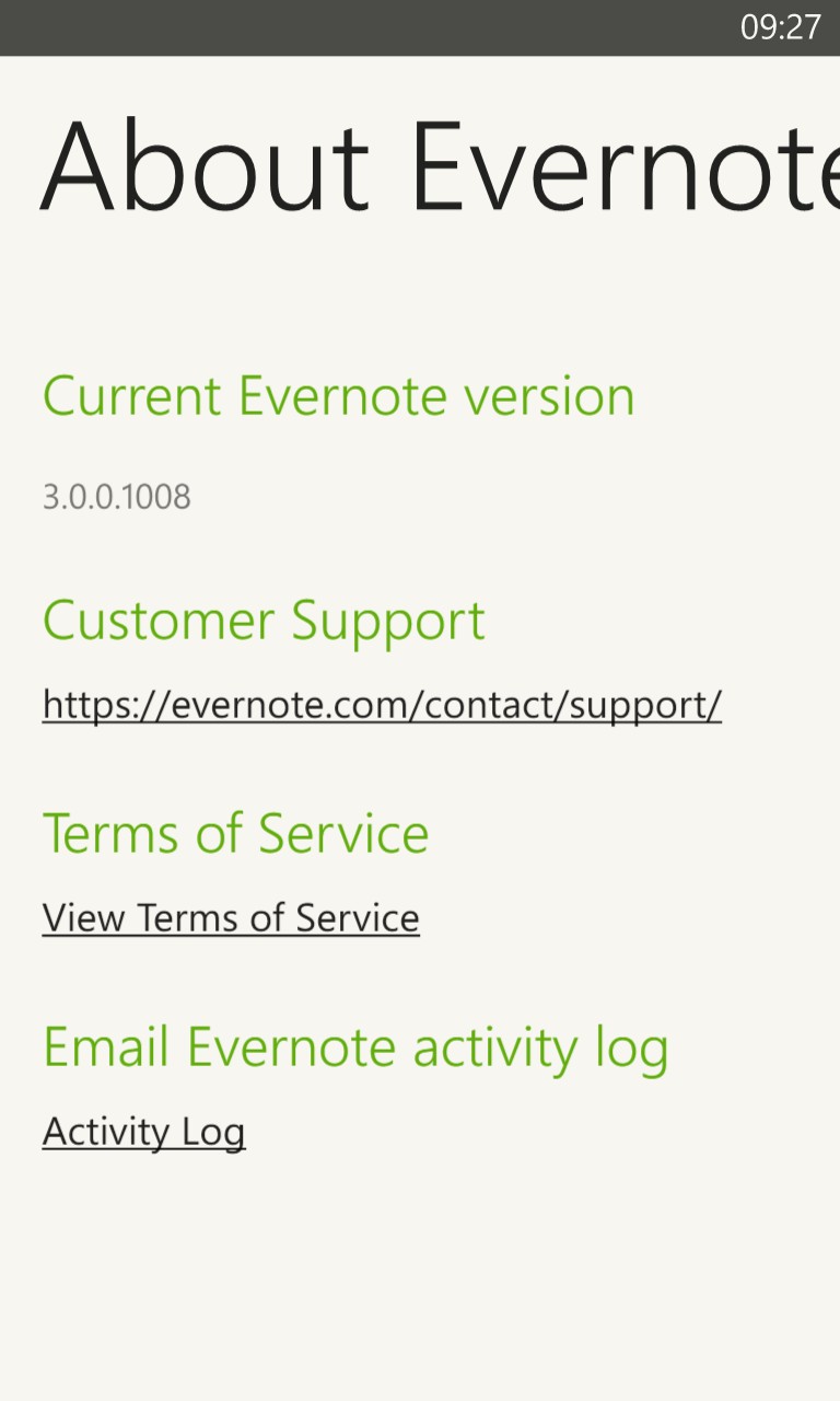 Screenshot, Evernote